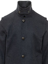 SCHNEIDERS - Cappotto Lungo Hubertus con Bottoni - Blu - LIDIASHOPPING® - Official Website