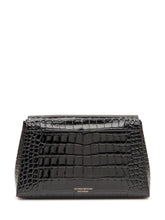 VICTORIA BECKHAM - Borsa Dorian Trapeze con Patta - Nero - LIDIASHOPPING® - Official Website