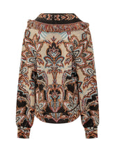 FARM RIO - Cardigan con Frange e Motivo Paisley - Rosso - LIDIASHOPPING® - Official Website