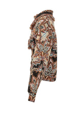 FARM RIO - Cardigan con Frange e Motivo Paisley - Rosso - LIDIASHOPPING® - Official Website