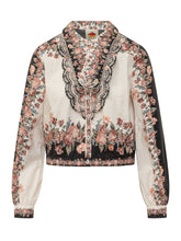 FARM RIO - Winter Floral Shirt with Ruffle - Multicolor - LIDIASHOPPING® - Official Website