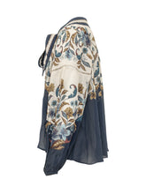 FARM RIO - Golden Nature Blouse with Floral Print - Blue - LIDIASHOPPING® - Official Website