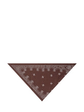 DESTIN - Triangle Bandana with Paisley Motif - Brown - LIDIASHOPPING® - Official Website