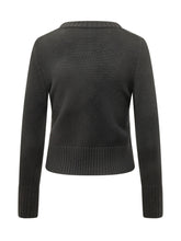 ALPHA STUDIO - Maglia Girocollo con Bordi a Coste - Nero - LIDIASHOPPING® - Official Website