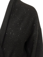 ALPHA STUDIO - Cardigan con Cintura e Paillettes - Nero - LIDIASHOPPING® - Official Website