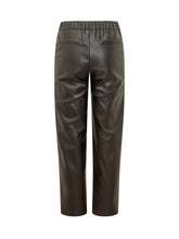 ALPHA STUDIO - Pantaloni Dritti in Pelle - Marrone - LIDIASHOPPING® - Official Website