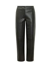 ALPHA STUDIO - Pantaloni Dritti in Pelle - Nero - LIDIASHOPPING® - Official Website
