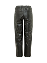ALPHA STUDIO - Pantaloni Dritti in Pelle - Nero - LIDIASHOPPING® - Official Website
