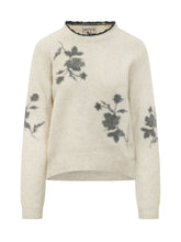 SEMICOUTURE - Maglia Elisa con Motivo Floreale - Bianco - LIDIASHOPPING® - Official Website