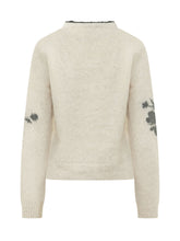 SEMICOUTURE - Maglia Elisa con Motivo Floreale - Bianco - LIDIASHOPPING® - Official Website