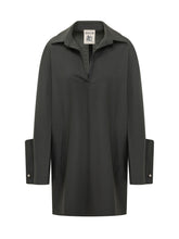 SEMICOUTURE - Abito Emma con Colletto Aperto - Nero - LIDIASHOPPING® - Official Website