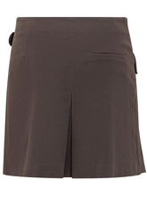 SEMICOUTURE - Gonna Doria Plissettata con Cintura - Marrone - LIDIASHOPPING® - Official Website