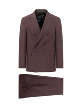 COLAMARINO ITALY - Double Breasted Suit with Peak Lapels - Red - LIDIASHOPPING® - Official Website