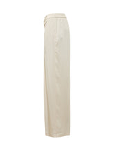 SEMICOUTURE - Pantaloni Chrissi a Gamba Ampia - Bianco - LIDIASHOPPING® - Official Website