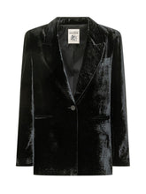 SEMICOUTURE - Blazer Randa con Revers a Lancia - Nero - LIDIASHOPPING® - Official Website