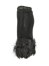 SEMICOUTURE - Gonna Quanna con Bordo Piumato - Nero - LIDIASHOPPING® - Official Website