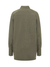 DARKPARK - Camicia Carla Oversize con Fondo Allungato - Verde - LIDIASHOPPING® - Official Website