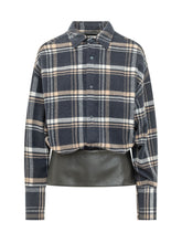 DARKPARK - Barbara Shirt with Check Motif - Blue - LIDIASHOPPING® - Official Website