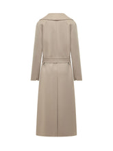 MAX MARA S - Cappotto Poldo con Cintura - Bianco - LIDIASHOPPING® - Official Website