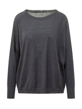 BALESTRERO - Maglia Oversize con Bordi a Contrasto - Blu - LIDIASHOPPING® - Official Website