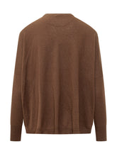 BALESTRERO - Maglia Oversize con Bordi a Contrasto - Marrone - LIDIASHOPPING® - Official Website