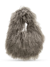 MARTHA LOUIS - Borsa Mongolian a Pelo Riccio - Verde - LIDIASHOPPING® - Official Website