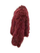 MARTHA LOUIS - Giacca in Pelliccia di Mongolia con Collo - Rosso - LIDIASHOPPING® - Official Website
