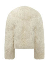 MARTHA LOUIS - Giacca in Pelliccia di Mongolia Girocollo - Bianco - LIDIASHOPPING® - Official Website