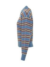 GUEST IN RESIDENCE - Polo a Righe in Cashmere - Blu - LIDIASHOPPING® - Official Website