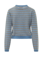 GUEST IN RESIDENCE - Maglia Pebble Girocollo a Righe in Cashmere - Blu - LIDIASHOPPING® - Official Website
