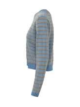 GUEST IN RESIDENCE - Maglia Pebble Girocollo a Righe in Cashmere - Blu - LIDIASHOPPING® - Official Website