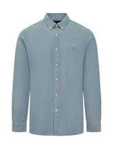 POLO RALPH LAUREN - Camicia con Colletto Abbottonato e Logo - Blu - LIDIASHOPPING® - Official Website