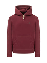 POLO RALPH LAUREN - Hoodie with Chest Logo Embroidery - Red - LIDIASHOPPING® - Official Website