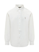 POLO RALPH LAUREN - Long Sleeve Shirt with Button Down Collar - White - LIDIASHOPPING® - Official Website