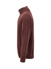 POLO RALPH LAUREN - Pullover con Collo a Coste e Zip - Rosso - LIDIASHOPPING® - Official Website