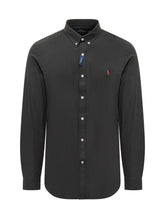 POLO RALPH LAUREN - Camicia con Logo sul Petto - Nero - LIDIASHOPPING® - Official Website