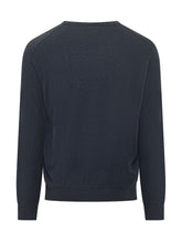 POLO RALPH LAUREN - Maglia Girocollo con Ricamo Logo sul Petto - Blu - LIDIASHOPPING® - Official Website