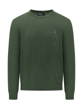 POLO RALPH LAUREN - Crewneck Pullover with Chest Logo Embroidery - Green - LIDIASHOPPING® - Official Website