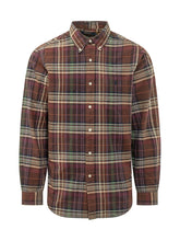 POLO RALPH LAUREN - Checked Shirt with Chest Embroidery - Brown - LIDIASHOPPING® - Official Website