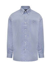 POLO RALPH LAUREN - Camicia con Logo sul Petto - Blu - LIDIASHOPPING® - Official Website