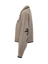 PALM ANGELS - Polo Palm Shadow a Maniche Lunghe - Beige - LIDIASHOPPING® - Official Website