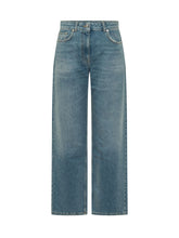 PALM ANGELS - Jeans a Gamba Ampia - Blu - LIDIASHOPPING® - Official Website
