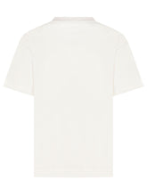 PALM ANGELS - T-shirt con Stampa Lettering Frontale - Bianco - LIDIASHOPPING® - Official Website
