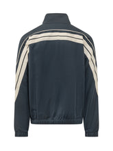 PALM ANGELS - Palm Track Jacket con Zip Frontale - Blu - LIDIASHOPPING® - Official Website