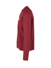 PALM ANGELS - Pullover con Colletto - Rosso - LIDIASHOPPING® - Official Website
