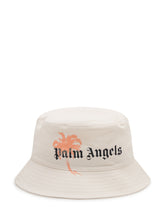 PALM ANGELS - Cappello Hollywood con Stampa Palma - Beige - LIDIASHOPPING® - Official Website
