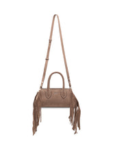 AMIRI - Borsa Fringe 40 con Frange Laterali - Marrone - LIDIASHOPPING® - Official Website