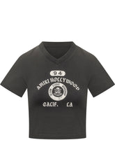 AMIRI - V Neck T-shirt with Graphic Print - Black - LIDIASHOPPING® - Official Website