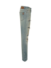 AMIRI - Jeans Straight Flare con Strappi - Blu - LIDIASHOPPING® - Official Website