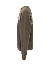 AMIRI - Dreamers Crewneck Sweatshirt with Chest Embroidery - Brown - LIDIASHOPPING® - Official Website